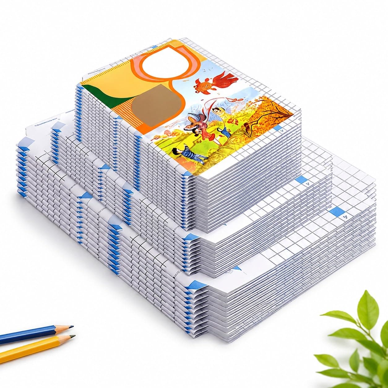 GLORIAL STAR Transparent Self Adhesive Book Cover Film Sheets – 30 PCS (10 Each of 3 Sizes) | Waterproof Book Cover Sticker for School Books, Notebooks & Textbooks | No Cutting Required
