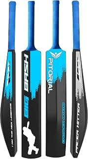 Hard Plastic Cricket Bat, 10-12 Years, 450g-550g, Blue