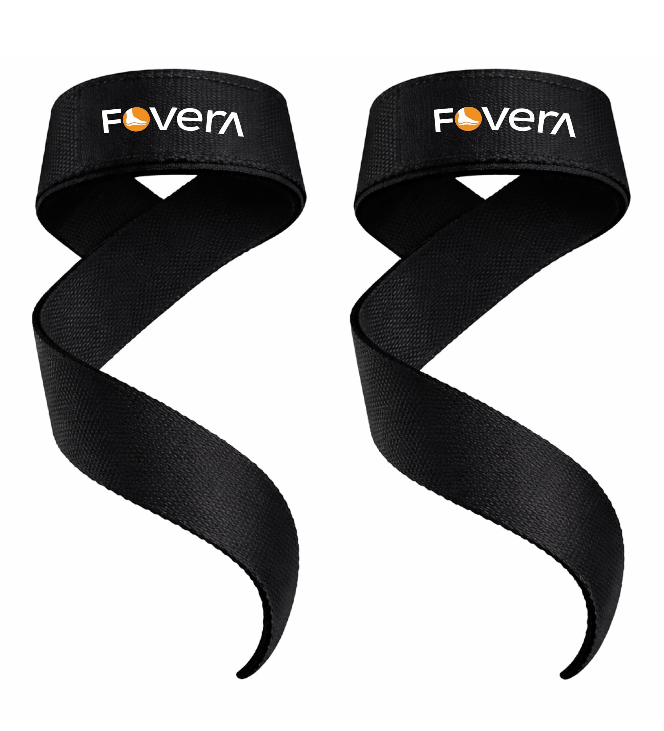 FOVERA Weight Lifting Straps | Wrist Support for Gym & Powerlifting | Anti-Slip Hand Grip Enhancer for Deadlifts, Rows & Pull Ups | Adjustable Workout Accessories for Men & Women (1 Pair)