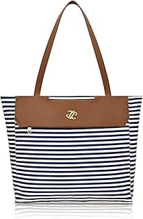 Lavie Signature Women's Stripe Norman Tote Bag | Tote Bag for Work | Ladies Purse | Stylish Shoulder Bag | Gift for Women