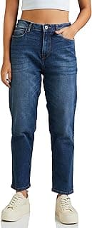 Amazon Brand - Symbol Women's MOM Fit Jeans (High Rise | Ankle Length) (Available in Plus Sizes)