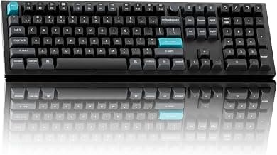 Keychron Q6 Ultra Wireless Mechanical Keyboard 8K Polling Rate, 2.4 GHz/Bluetooth/Wired Full-Size Custom RGB, Hot-Swappable Silk POM Banana Switch for Mac Windows Linux - Aluminum Black