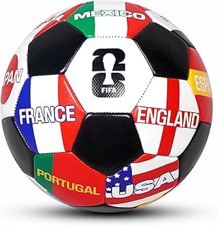 Hamleys FIFA World Cup 2026 Official Licensed Merchandise | Size 5 Football | Black Multiflag