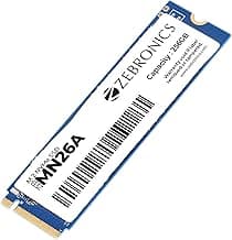 Zebronics 256GB M.2 NVMe SSD, 2280 Form Factor, 2200MB/s Read & 1600MB/s Write, Faster Than SATA SSD, High Performance Storage, Low Power Consumption, Silent Operation, S.M.A.R.T Support (MN26A)