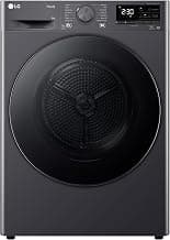 LG 9 Kg, Wi-Fi, Dual Inverter Heat Pump, Eco-Hybrid Technology Fully Automatic Front Load Dryer (DHV09SAM, Double Layer Air Filter, Allergy Care, Auto Cleaning Condenser, Middle Black)