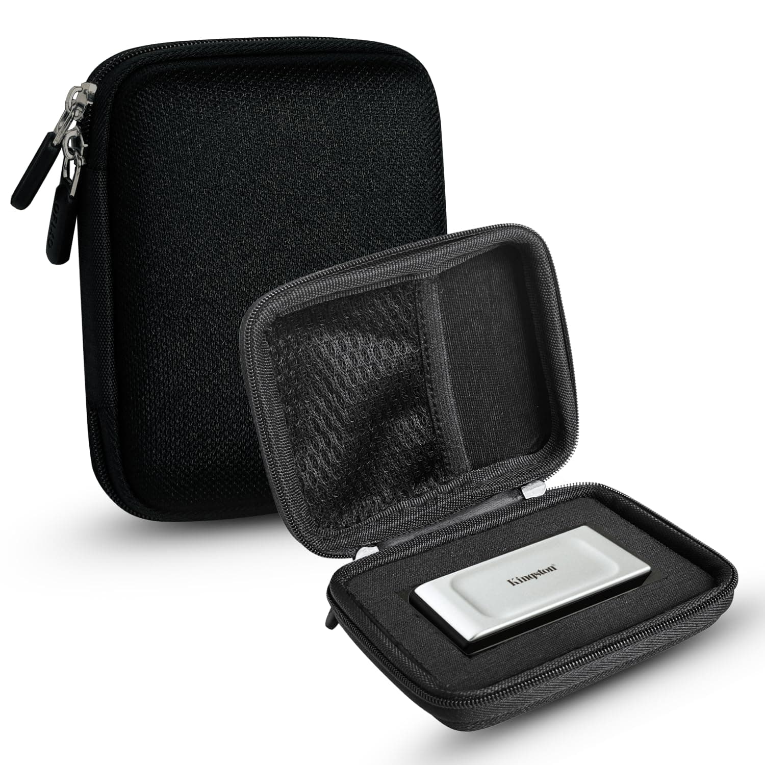 OFIXO SSD Case Cover Compatible for Kingston XS1000 | XS2000 | XS1000R SSD 1TB,2TB,4TB,500 GB High Performance Portable,Travel Case Protective Cover Storage Bag, Black
