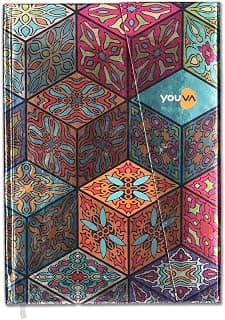Navneet Youva | Metallica Design with Magnetic Case Bound Notebook | A5 Size - 14.8 x 21 CM | Single Line | 192 Pages | Assorted Design