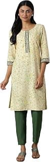Aurelia Women's Viscose Floral Regular Kurta & Trouser