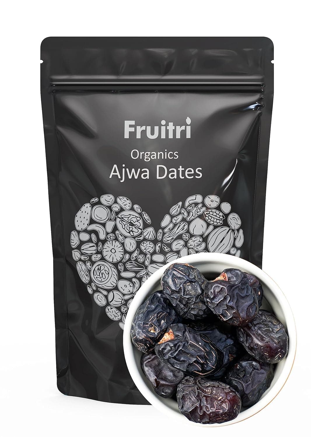 Fruitri Premium Fresh Ajwa Dates Original, Ajwa Khajoor, 200Gram