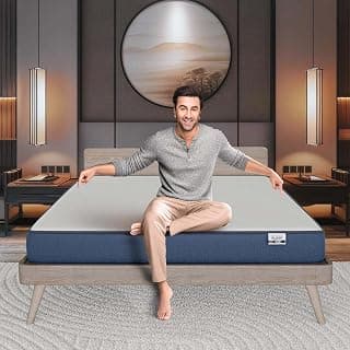 Nilkamal SLEEP Plus Orthopedic Support Memory Foam Mattress | 10 Years Warranty | Double Size | 10 Inch Bed Mattress | Reversible Design | Breathable Knitted Fabric | Medium Firm, (78 x 48 x 10)