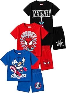 Kuchipoo © Marvel Boys Regular Fit Cotton T-Shirts and Shorts Set