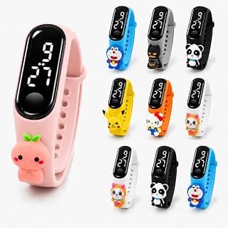 Toy Imagine Toy Imagine Return Gifts for Kids Digital Watches (Pack of 10)Assorted Cartoon LED Wrist Watches Birthday Return Gifts for Kids Age 6-12 Years Party Favors School Prize Gifts for Boys & Girls