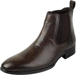 Mochi Men's Slip On Closure Boots with Flat Sole