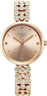 Titan Titan Raga Showstopper Quartz Analog Rose Gold Dial Rose Gold Metal Strap Watch for Women - NT95262WM01
