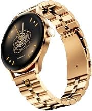 Fire-Boltt Glitz Women Smart Watch with 1.19” AMOLED Display, Bluetooth Calling, Rotating Crown, Always On Display, 1000 Nits Brightness, IP68 Waterproof Gold