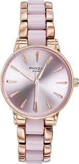 Sonata Sonata Poze Quartz Pink Dial Rose Gold Metal Strap Analog Watch for Women-SP80076KD03WF