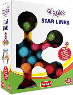 Giggles Funskool Star Link, Educational & Creative Construction Toy Blocks for Kids, Encourages Learning & Development, Fun Activity for Preschoolers, Gift Set for Kid, Age 6+ Months