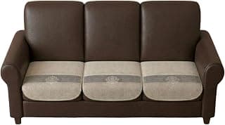 Kanum 3 Seater Sofa for Living Room and Home Seating, Comfortable Cushioned Sofa with Soft Back Support and Wide Armrest, Strong Frame Furniture for Lounge Office Guest Room (Gold Foil Beige)