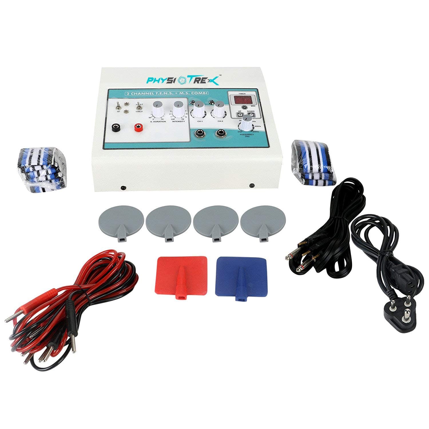 PHYSIOTREX® Physio Solutions Physiotherapy Equipments Transcutaneous Electrical Nerve Stimulation Muscle Stimulator Machine With 1 Year Warranty