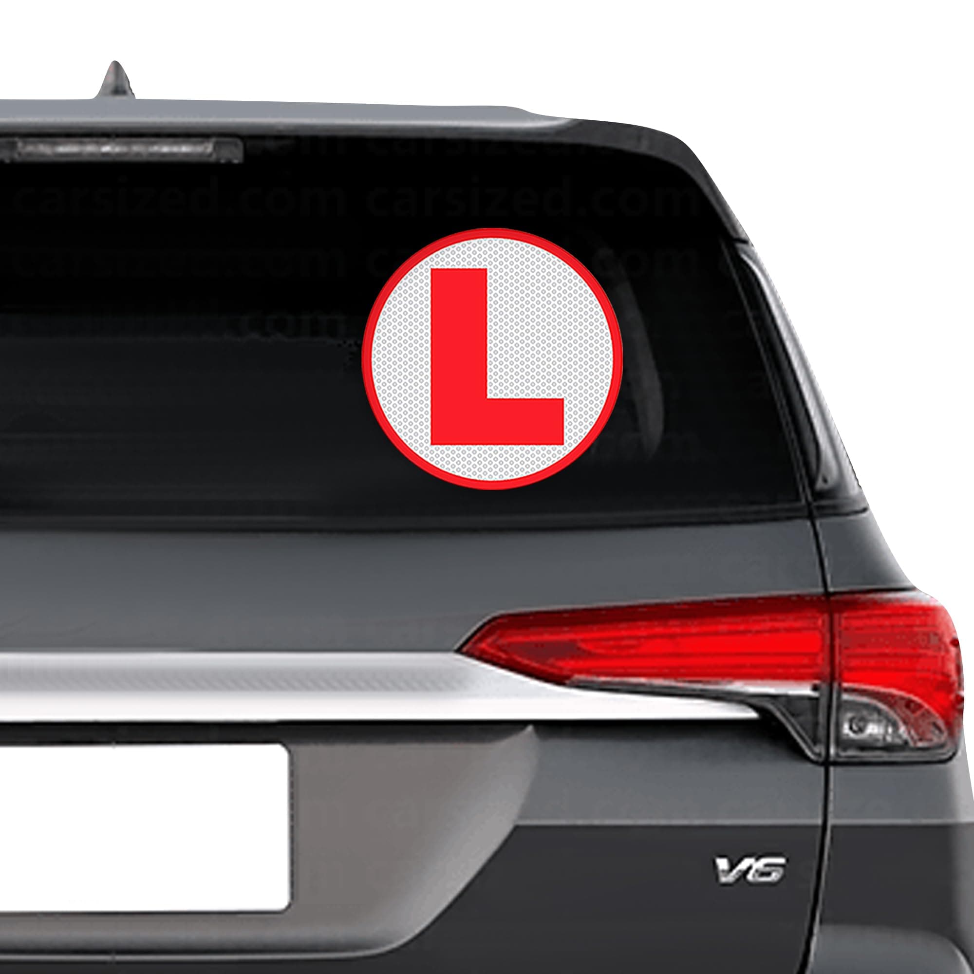 Learning Sign Sticker, Pack of 2, Strong Adhesive Back, Reflective Surface for New Learner