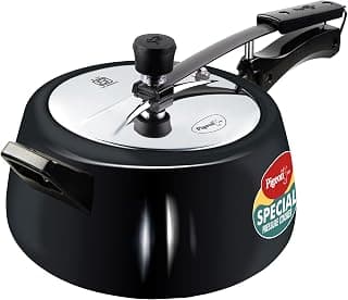 Pigeon by Stovekraft 5 Litre Special Plus Hard Anodised Inner Lid Induction Base Pressure Cooker (Black) BIS Certified, 220 Watts