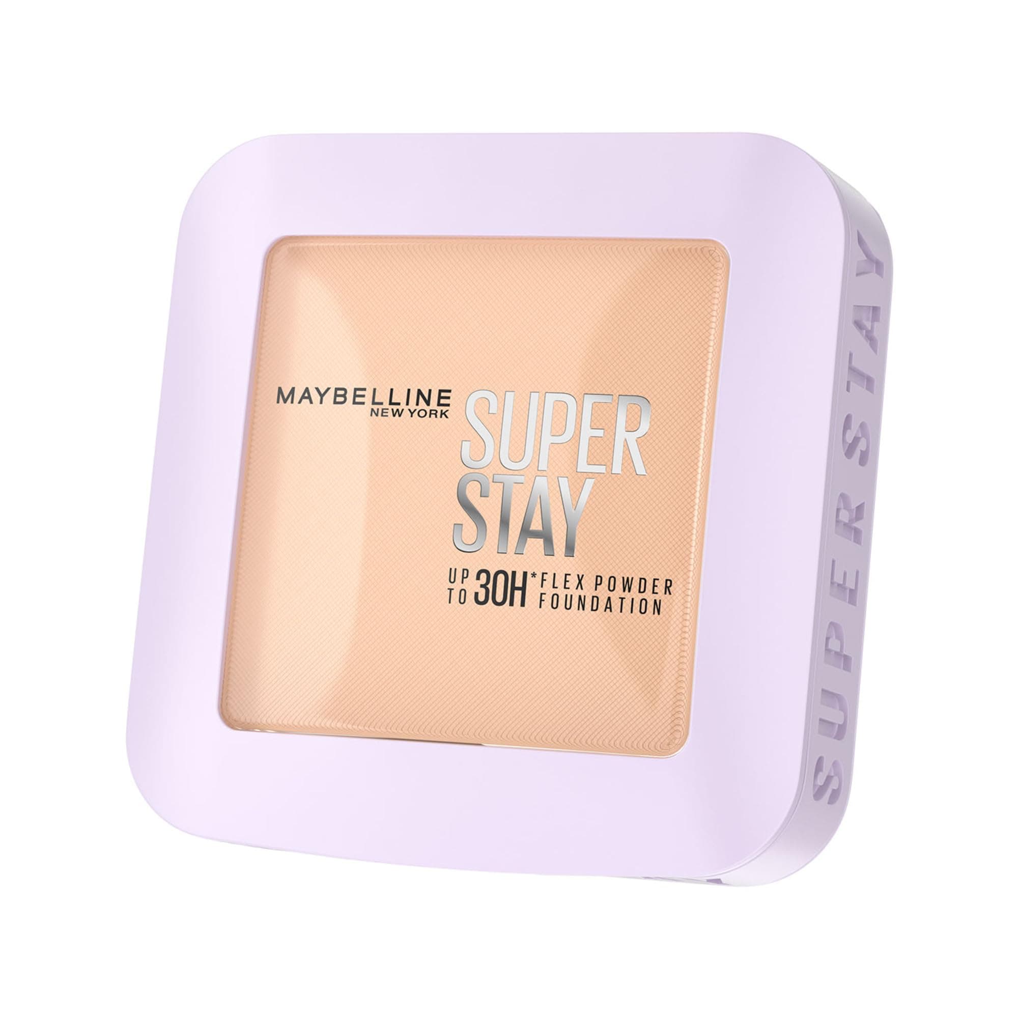 Maybelline New York Super Stay Flex Powder Foundation, 110 | Full Coverage, 30H Wear, Oil-Control, Transfer Proof
