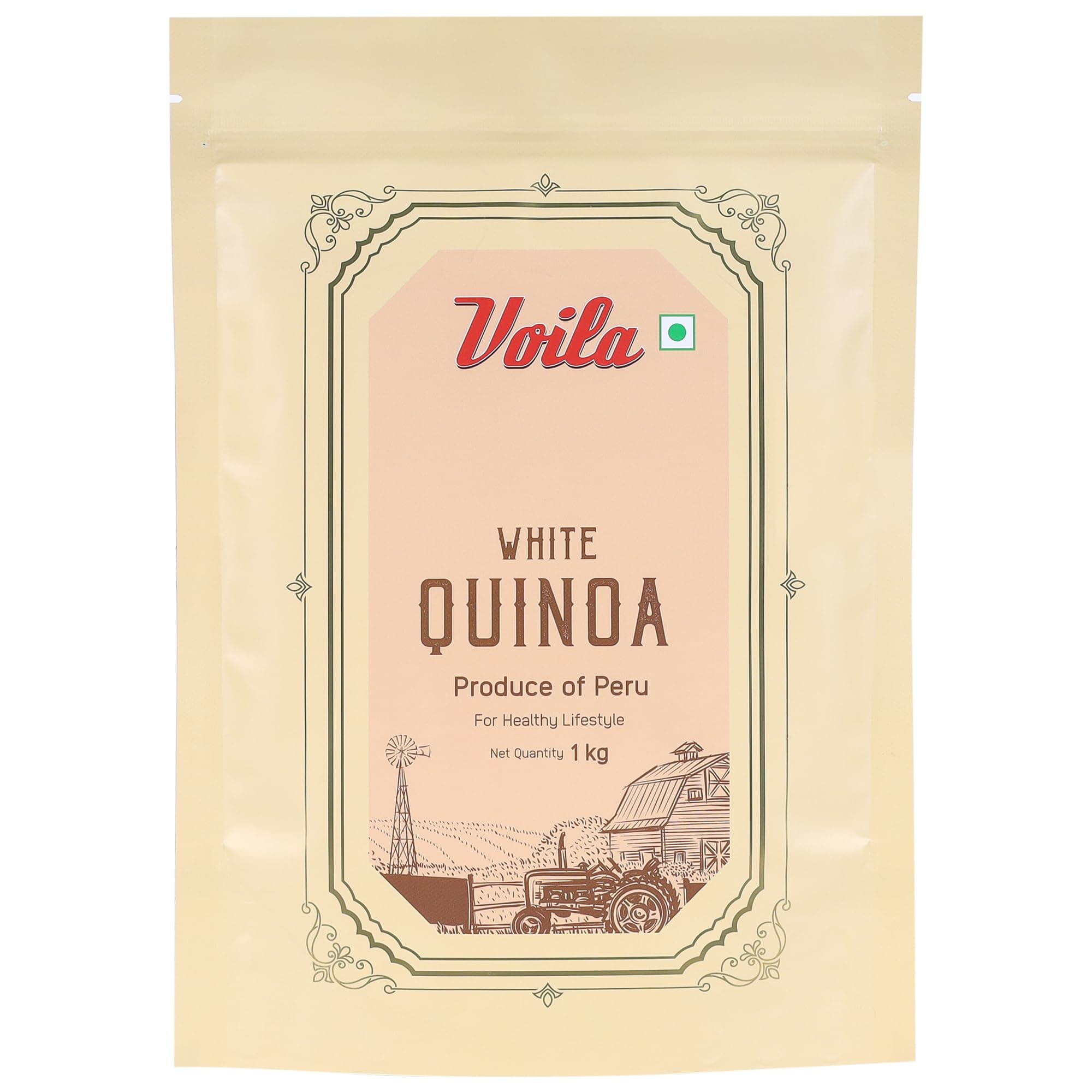 Voila White Quinoa 1 Kg | Gluten Free | Super Foods | High Energy, High Protein & Fiber, Rich Healthy Seeds