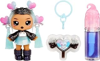 Yummiland Lip Gloss Doll: Sour Sweeties - Nina Heartpop - Includes 1 Doll, DIY Lip Gloss + Removable Key Ring, Cosmetic Game, Collectable, Suitable for Children from 4 Years