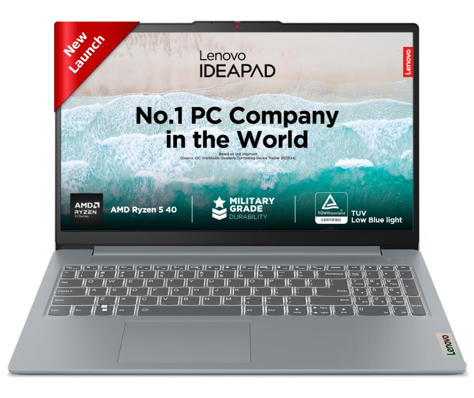 Lenovo IdeaPad Slim 3 Ryzen 5 40 15.6" (39.6cm) FHD Thin and Light Laptop (16GB RAM/512GB SSD/Integrated AMD Radeon 610M Graphics/Windows 11/Microsoft 365 Basic + Office 2024/Grey/1.6Kg), 82XQ01HQIN