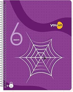YOUVA Navneet Six Subject Book Spiral | 20.3 cm X 26.7 cm | Single Line | 300 Pages
