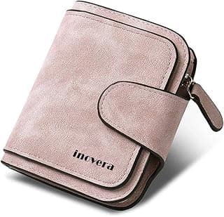 INOVERA (LABEL) (LABEL)Women's Vegan Leather Tri-fold Fashion Card Coin Holder Small Wallet (KK29)