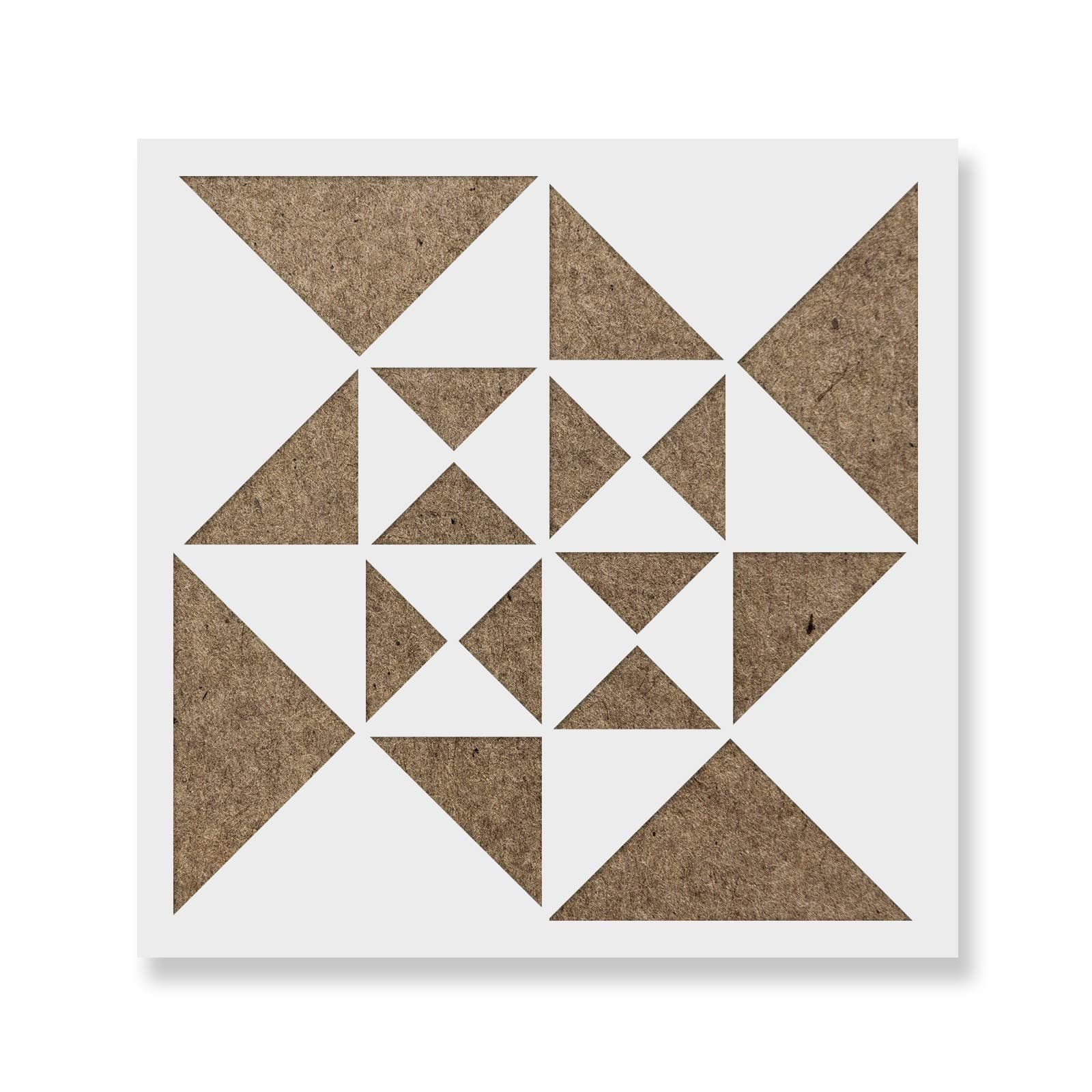 Pinwheel Quilt Block Stencil - Stencil Art, Versatile for Personalized Room Makeovers, Pinwheel Stencil