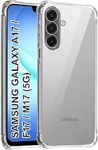 CEDO Samsung Galaxy A17 / M17 / F17 (5G) Bumper Case | Soft Jel Flexible Thin Full Protection Shock Proof Clear TPU Back Case Cover for Samsung Galaxy A17 / M17 / F17 (5G) (Transparent)