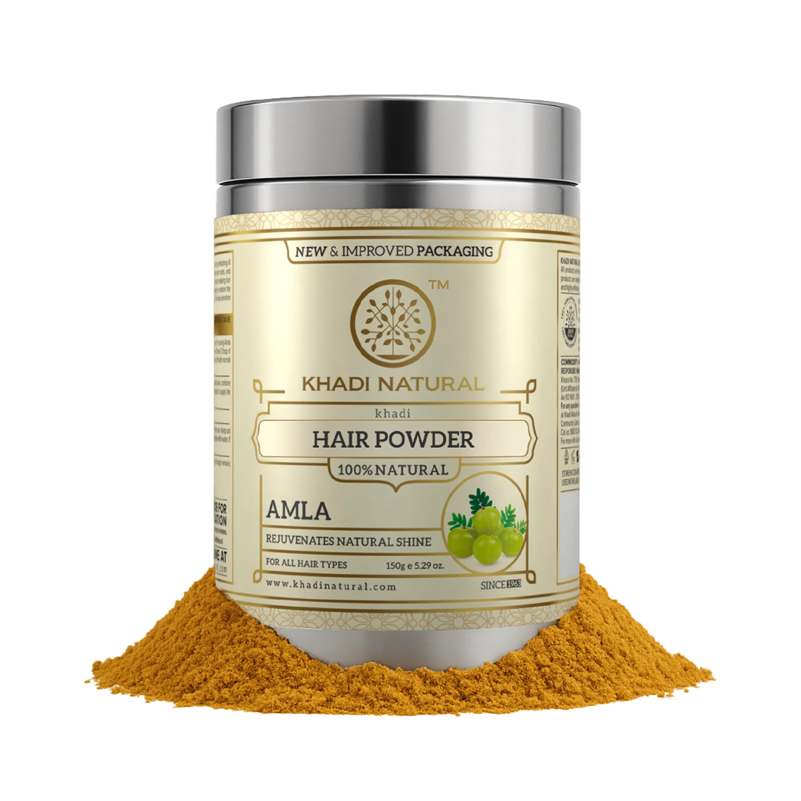 Khadi Natural Amla Powder | Hair Strength & Growth Booster | Reduces Hairfall, Adds Shine | No Chemicals | For all hair types | 150 gm