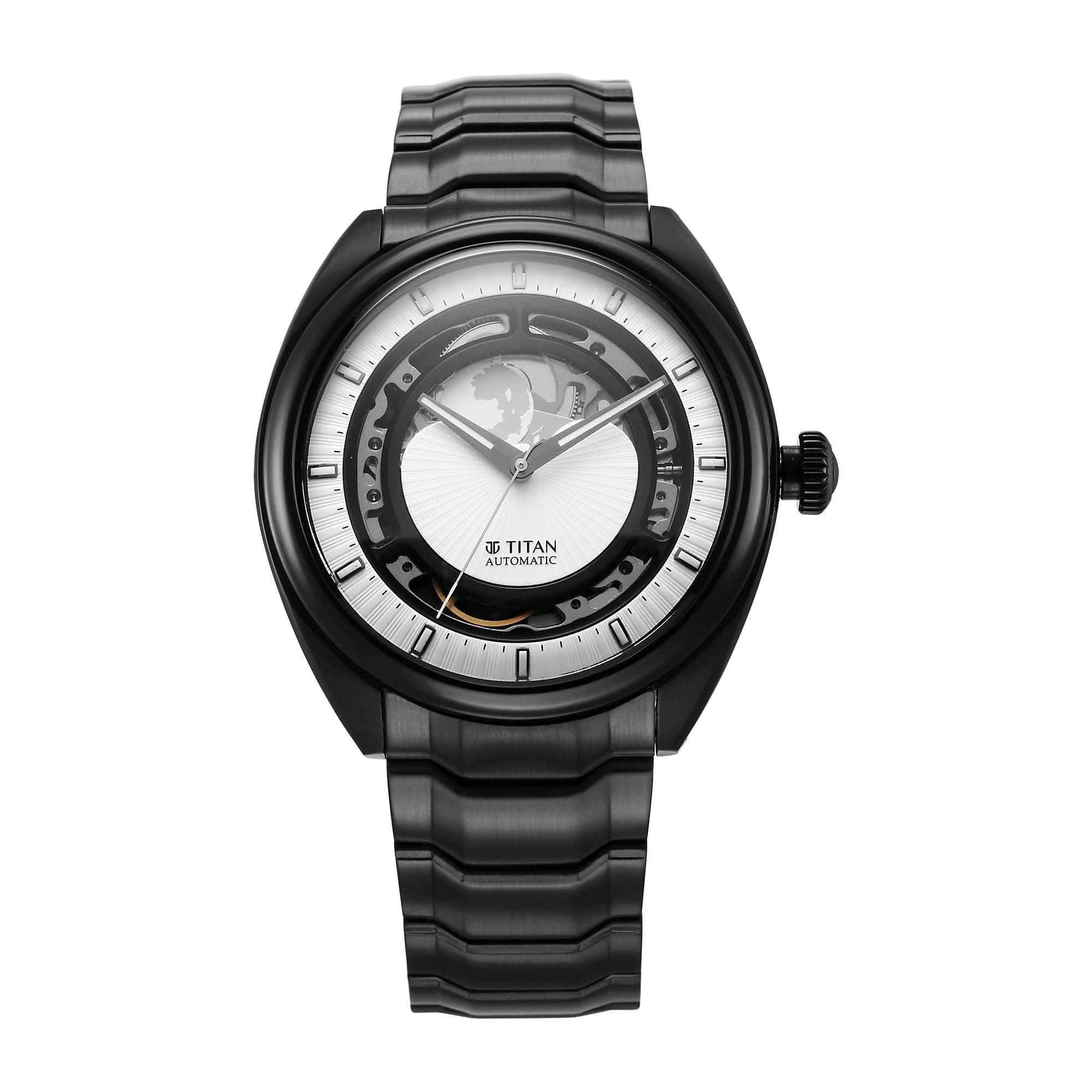Titan Caelum Multilayered Sun-Moon Dial in Ivory White - Stellar Edition