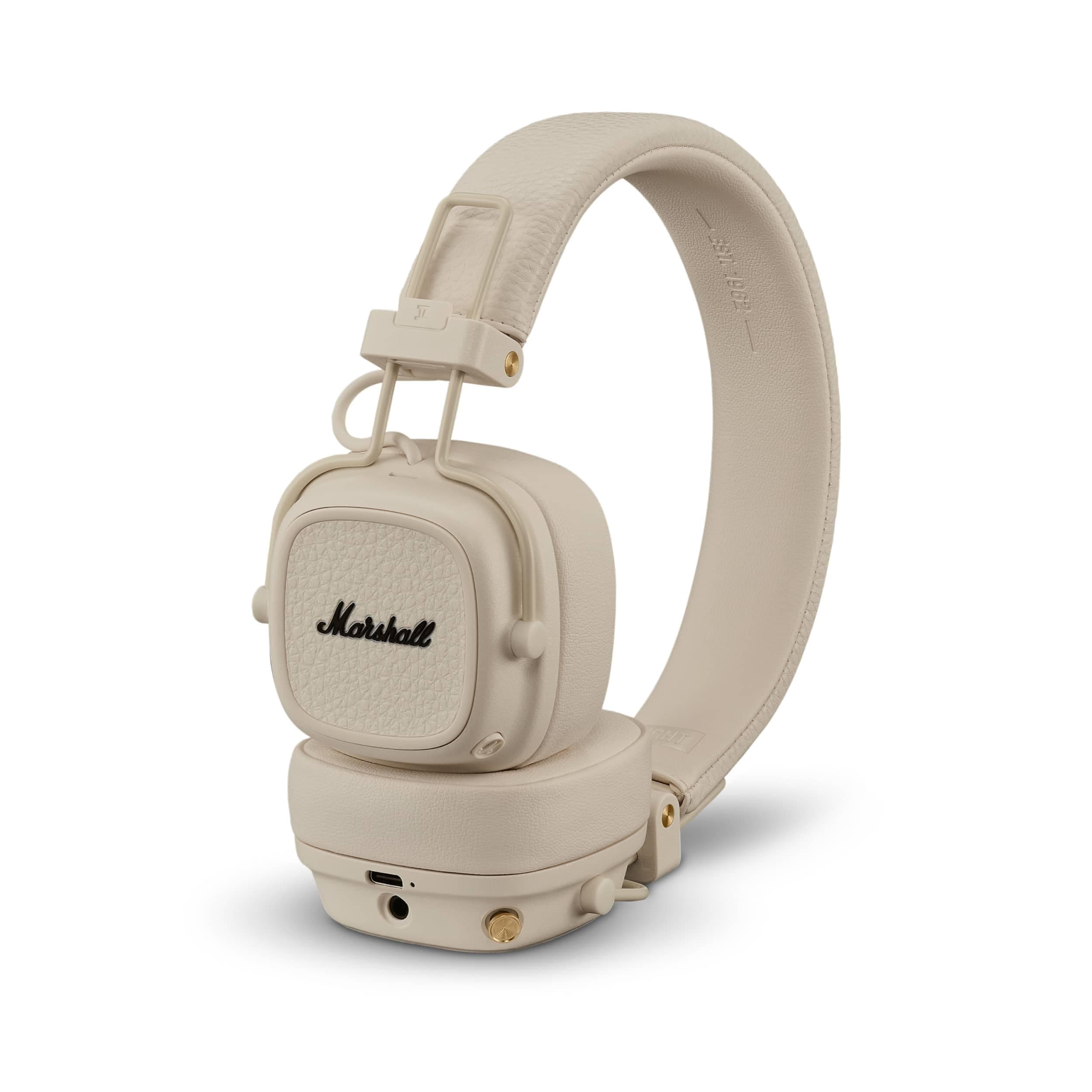 Marshall Major V Wireless On Ear Headphones, Cream.