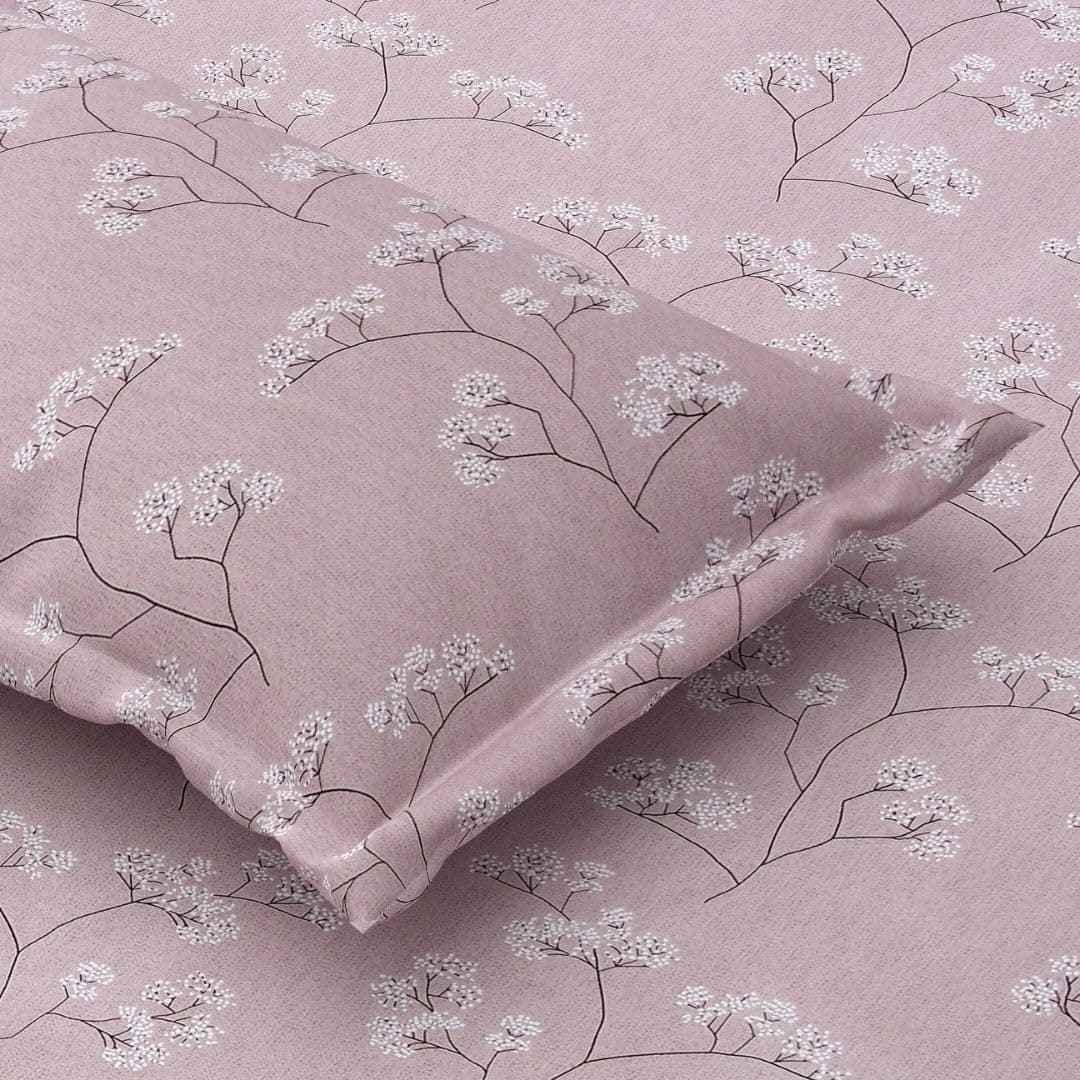 Jaipur Weaves Queen Size Fitted Bedsheet Cotton with Elastic, 100% Pure Cotton Double Bed Fitted Sheet with 2 Pillow Covers, 240 TC,60×78 Inches up to 8-inch Mattress,Floral Design(Green)