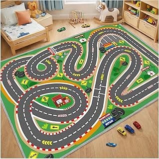 Kids Rug Playmat City Life Playroom Rug Toddler Activity Mat for Kids Toy Car Kids Carpet for Playroom Living Room Nursery Room Decor