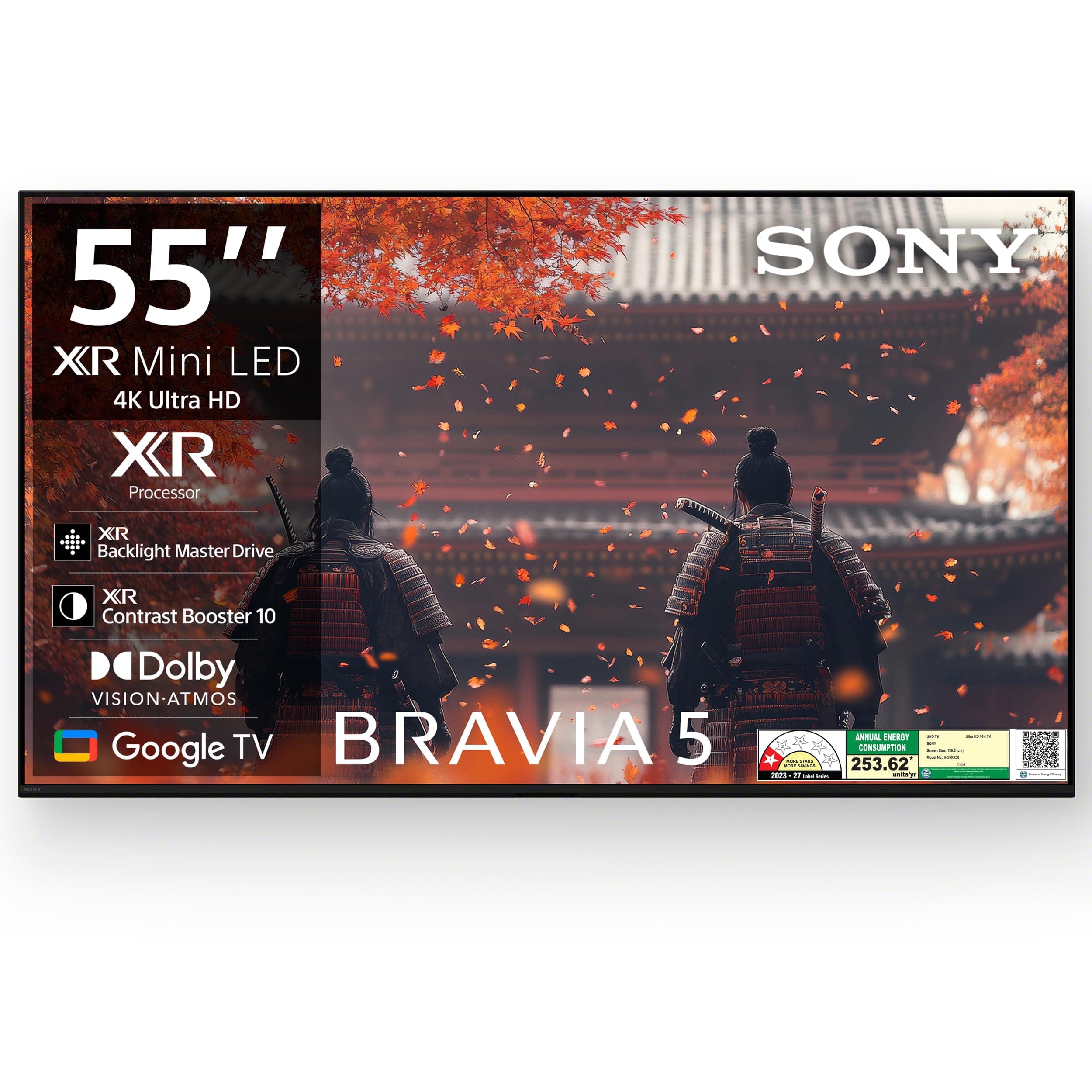 Sony 139 cm (55 inches) BRAVIA 5 4K Ultra HD Smart Mini LED Google TV K-55XR50