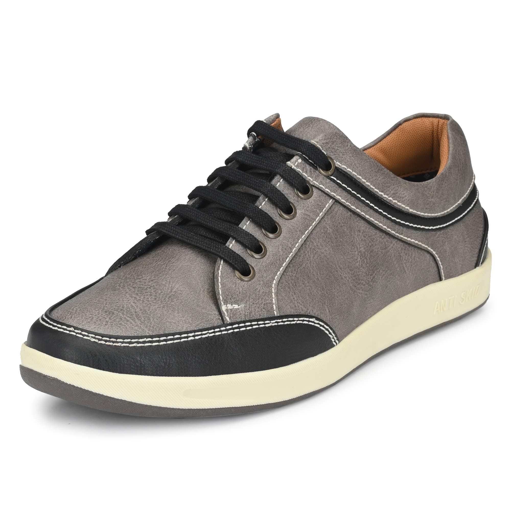 Centrino Sneakers for Man | Shoes for Man Stylish Casual | Lightweight Lace-Up Walking Shoes for Men | Cushioned Insole | Breathable Comfortable Mens Shoes | Anti-Skid Canvas Sneakers (3322)