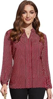KERI PERRY Women's Maroon Muslin Polka Dot Straight Western Top | Winter Top | Western Top | Top for Women | Latest Women Top | Trendy Women Top