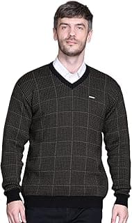 GODFREY V-Neck Full Sleeve Woolen Men Sweater