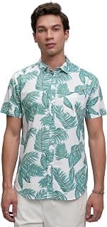 Highlander Men's Floral Print Half Sleeves Shirt | Fresh & Elegant | Vibrant Florals a Stylish Touch