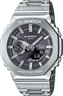 G-Shock Casio G-Shock GM-B2100SD-1ADR Bluetooth Analog-Digital Black Dial Men Watch Silver Stainless Steel Strap (G1638)