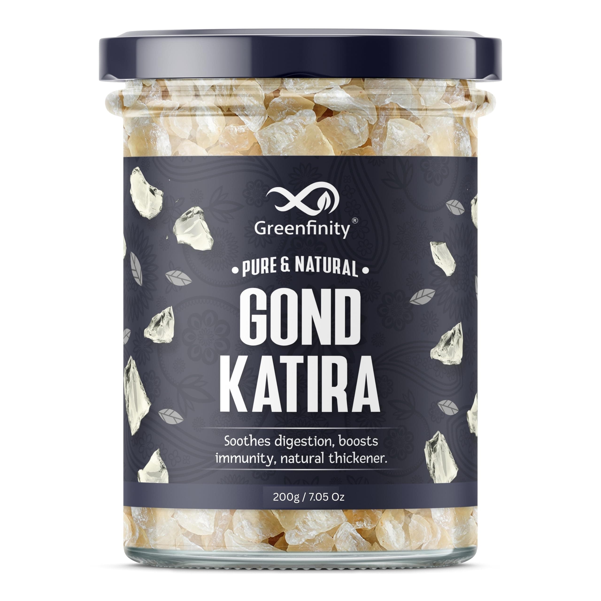 GreenFinity Gond Katira (Tragacanth) 200 Grams| Pure & Natural Edible Gond | Cooling & Digestive | 100% Vegetarian