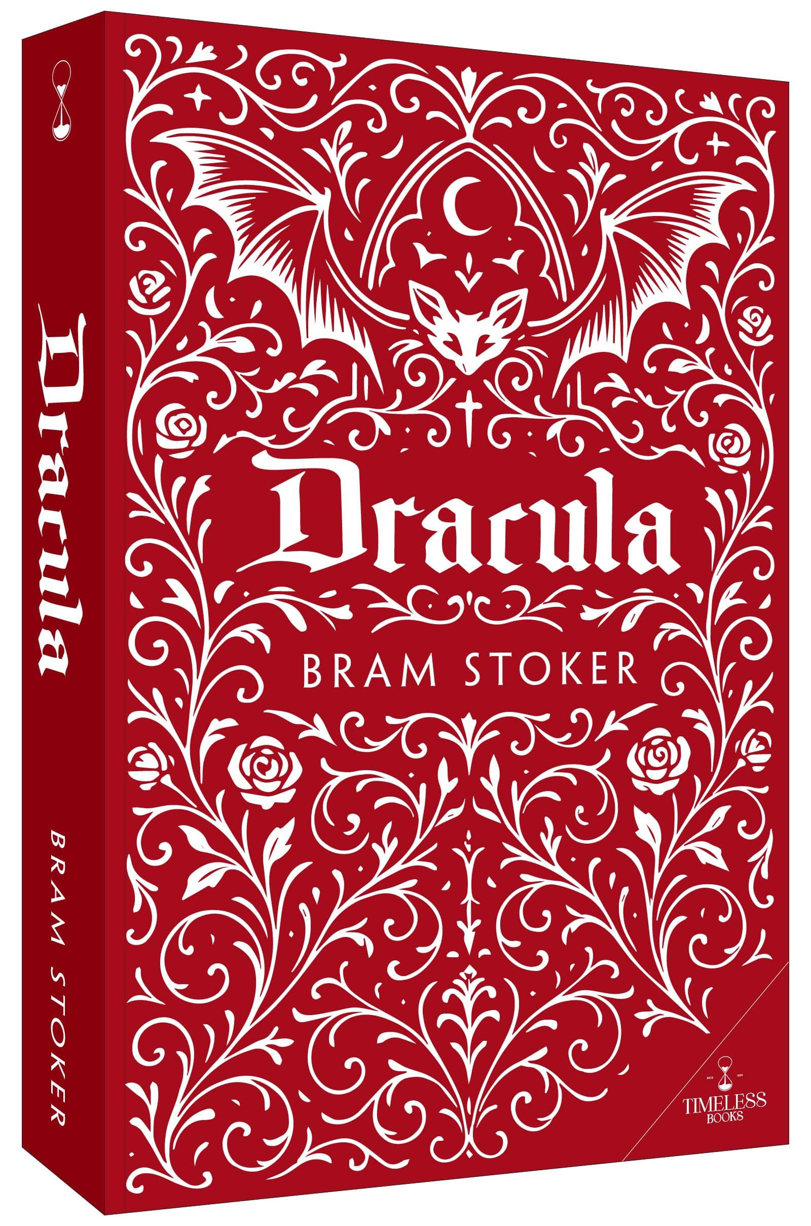 Dracula Bram Stoker classic horror novel book english fiction thriller novels story with ribbon bookmark for unisex adult
