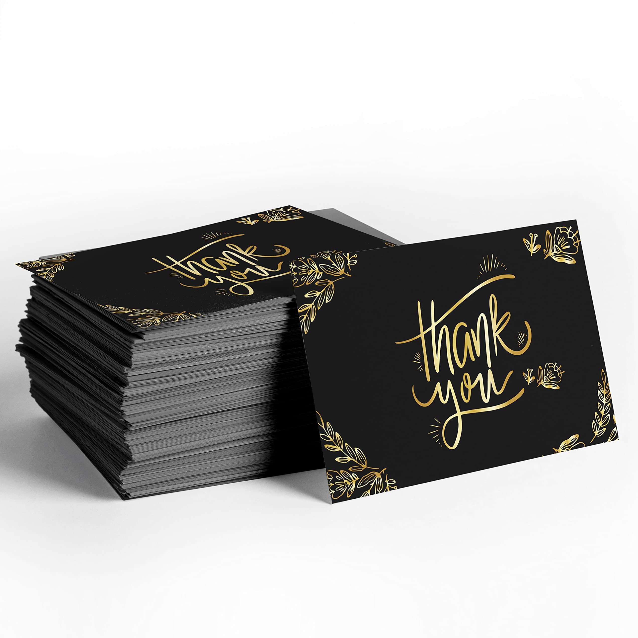 Clickedin - 50 Pieces Thank You Greeting Card Tags for All Occasion