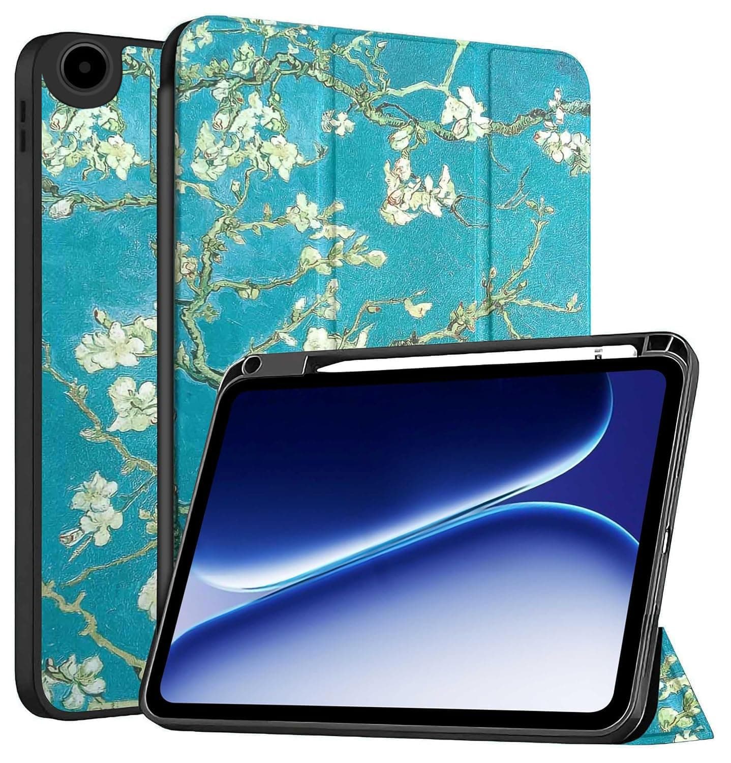 ProElite Cover for OnePlus Pad Go 2 12.1 inch Case, Soft Flexible Flip Case Cover for OnePlus Pad Go 2 12.1 inch Case with Pen Holder [Auto Sleep Wake Feature] [Recoil Series] - Flowers