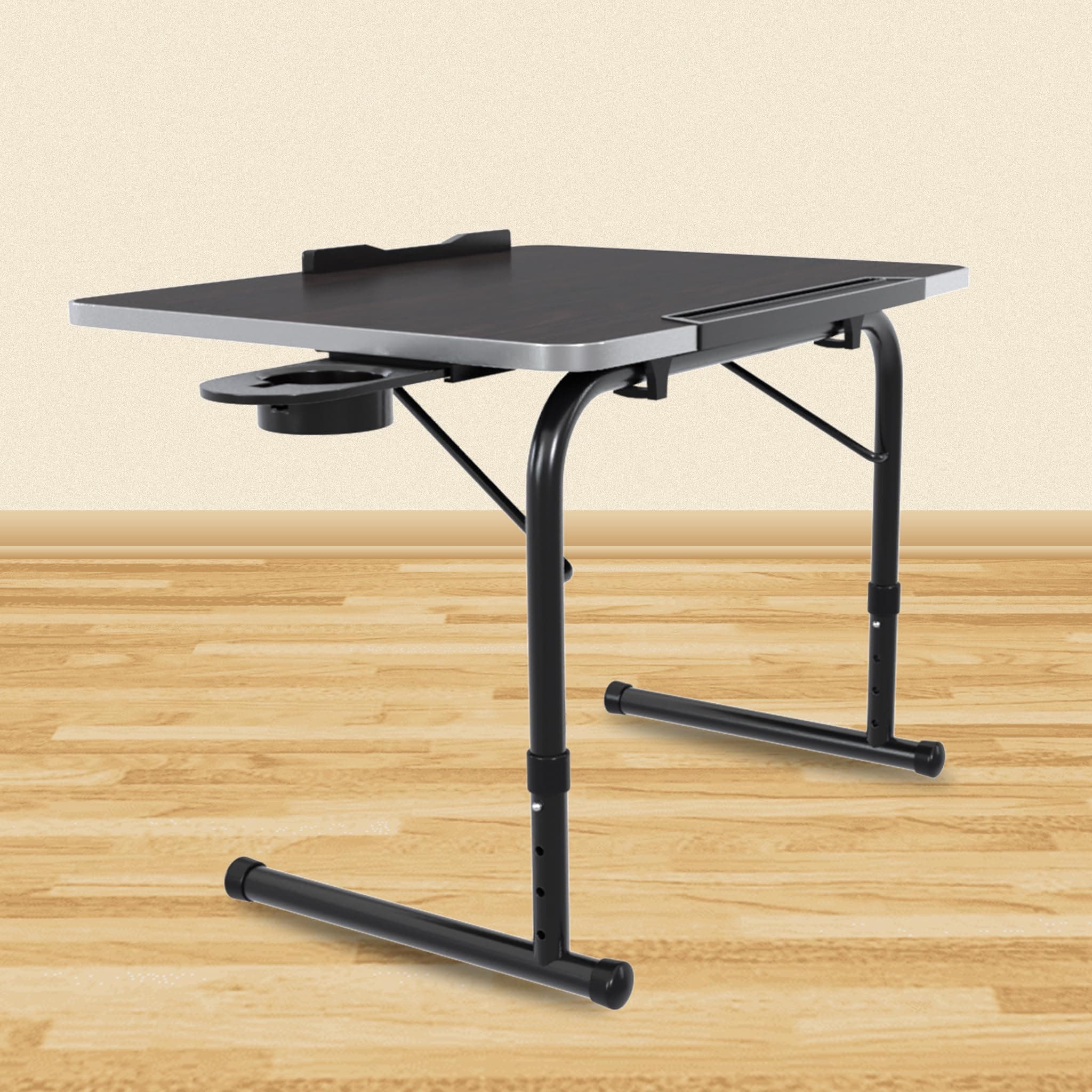 TABLE MAGIC IKON - Height Adjustable Lap Desk | Multipurpose Laptop Table for Bed, Floor & Study | Space-Saving, Ergonomic Cantilever Design | Made in India