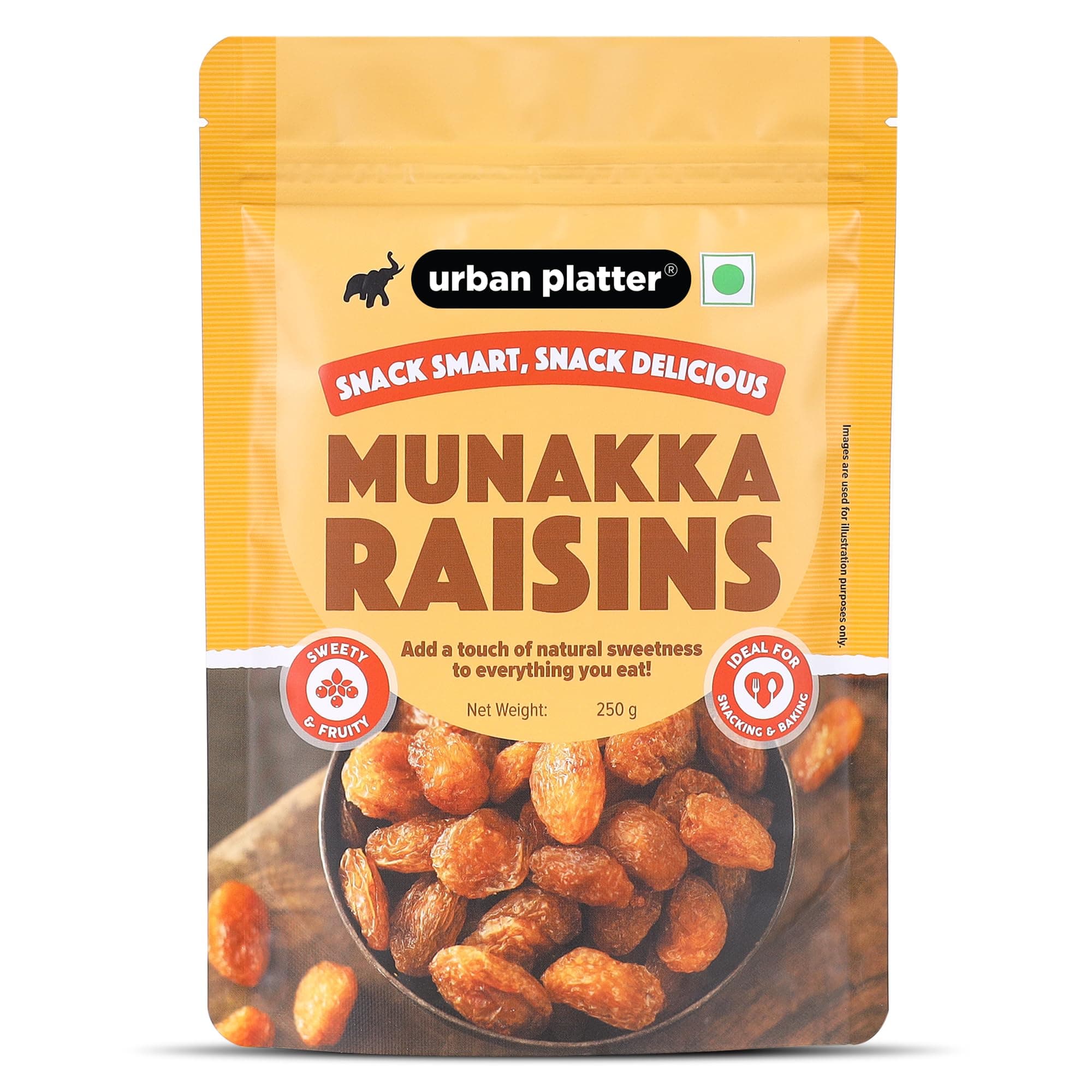 Urban Platter Premium Munakka Raisins, 250g (Naturally Sweet & Juicy | Rich in Antioxidants | Contain seeds | Ayurveda Superfood)